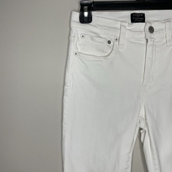 J.CREW Skinny Jeans Women 27 Mid-Rise White Stretch BO929 - Picture 5 of 16